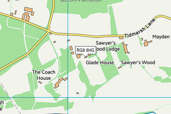 RG8 8HG map - OS VectorMap District (Ordnance Survey) RG8 8HG map - OS VectorMap District (Ordnance Survey)