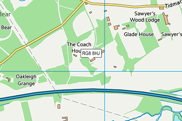 RG8 8HJ map - OS VectorMap District (Ordnance Survey) RG8 8HJ map - OS VectorMap District (Ordnance Survey)