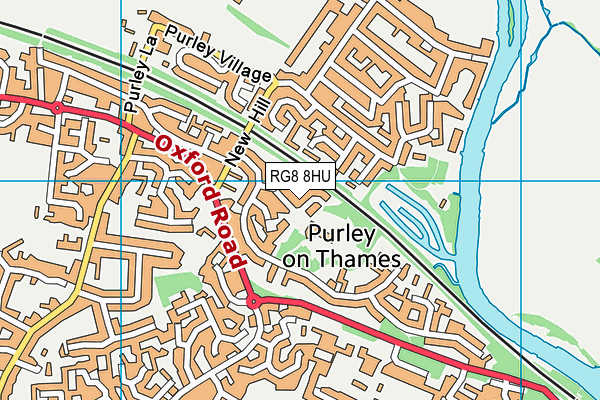 RG8 8HU map - OS VectorMap District (Ordnance Survey) RG8 8HU map - OS VectorMap District (Ordnance Survey)