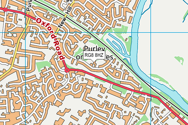 RG8 8HZ map - OS VectorMap District (Ordnance Survey) RG8 8HZ map - OS VectorMap District (Ordnance Survey)
