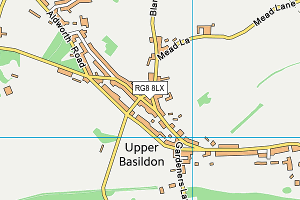 RG8 8LX map - OS VectorMap District (Ordnance Survey) RG8 8LX map - OS VectorMap District (Ordnance Survey)