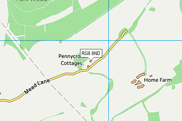 RG8 8ND map - OS VectorMap District (Ordnance Survey) RG8 8ND map - OS VectorMap District (Ordnance Survey)