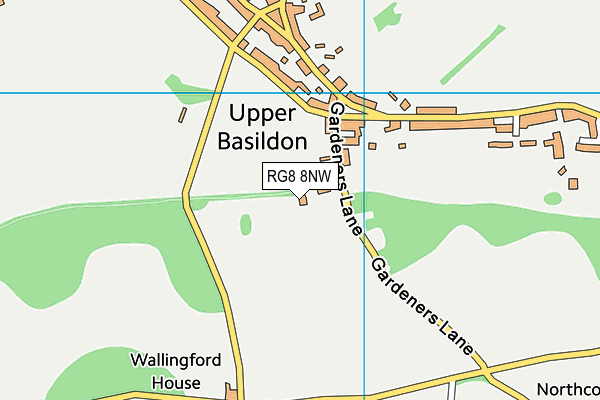 RG8 8NW map - OS VectorMap District (Ordnance Survey) RG8 8NW map - OS VectorMap District (Ordnance Survey)