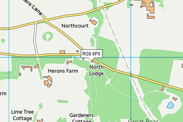 RG8 8PX map - OS VectorMap District (Ordnance Survey) RG8 8PX map - OS VectorMap District (Ordnance Survey)