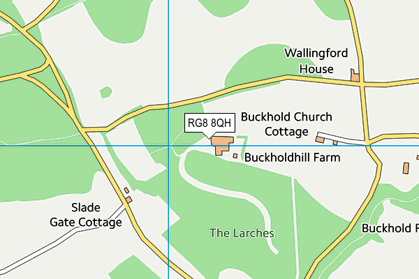 RG8 8QH map - OS VectorMap District (Ordnance Survey) RG8 8QH map - OS VectorMap District (Ordnance Survey)
