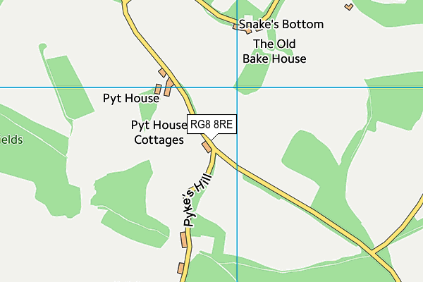RG8 8RE map - OS VectorMap District (Ordnance Survey) RG8 8RE map - OS VectorMap District (Ordnance Survey)