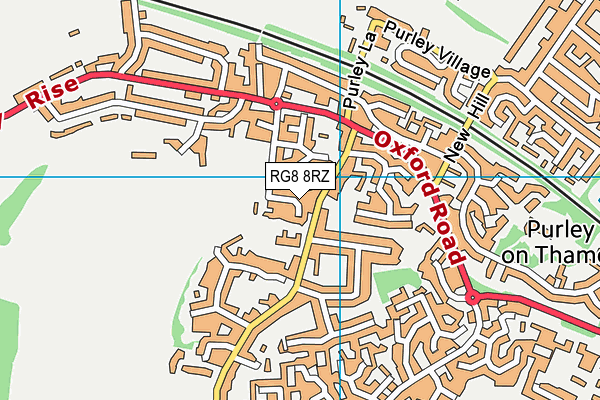 RG8 8RZ map - OS VectorMap District (Ordnance Survey) RG8 8RZ map - OS VectorMap District (Ordnance Survey)