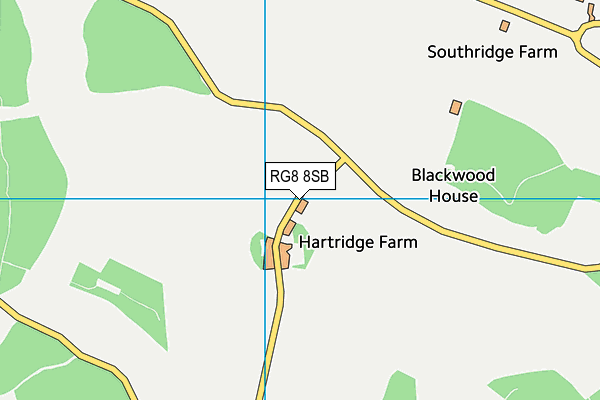 RG8 8SB map - OS VectorMap District (Ordnance Survey) RG8 8SB map - OS VectorMap District (Ordnance Survey)