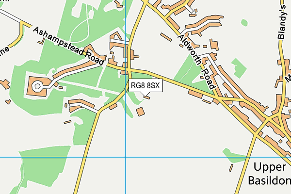 RG8 8SX map - OS VectorMap District (Ordnance Survey) RG8 8SX map - OS VectorMap District (Ordnance Survey)