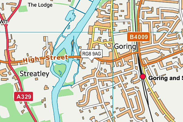 RG8 9AG map - OS VectorMap District (Ordnance Survey) RG8 9AG map - OS VectorMap District (Ordnance Survey)
