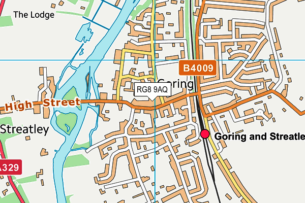RG8 9AQ map - OS VectorMap District (Ordnance Survey) RG8 9AQ map - OS VectorMap District (Ordnance Survey)