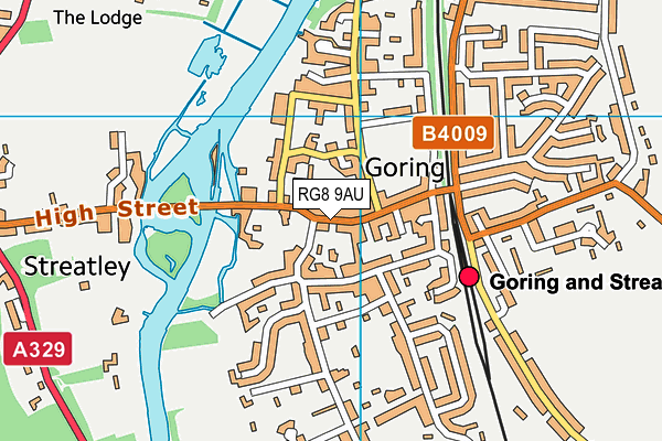 RG8 9AU map - OS VectorMap District (Ordnance Survey) RG8 9AU map - OS VectorMap District (Ordnance Survey)