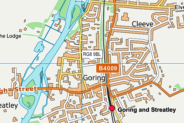 RG8 9BL map - OS VectorMap District (Ordnance Survey) RG8 9BL map - OS VectorMap District (Ordnance Survey)
