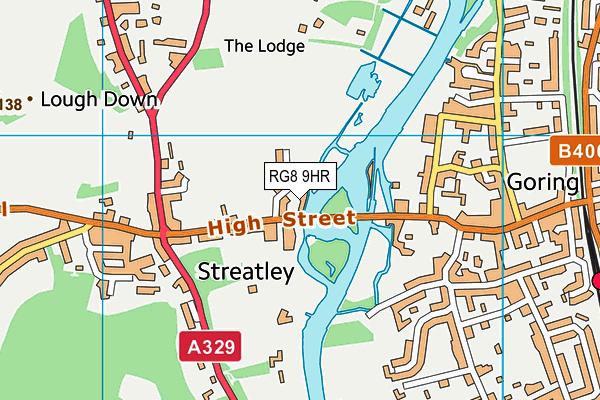 RG8 9HR map - OS VectorMap District (Ordnance Survey) RG8 9HR map - OS VectorMap District (Ordnance Survey)