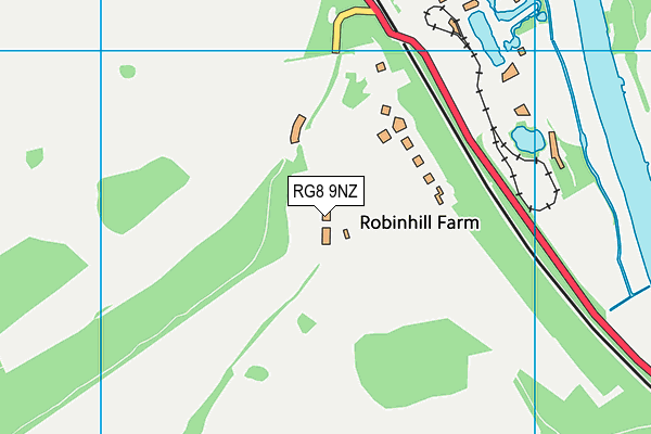 RG8 9NZ map - OS VectorMap District (Ordnance Survey) RG8 9NZ map - OS VectorMap District (Ordnance Survey)