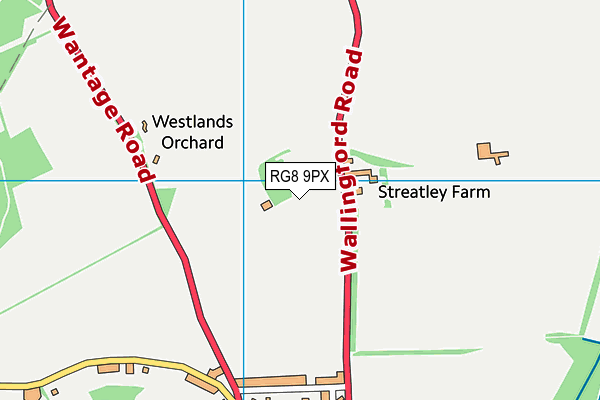 RG8 9PX map - OS VectorMap District (Ordnance Survey) RG8 9PX map - OS VectorMap District (Ordnance Survey)