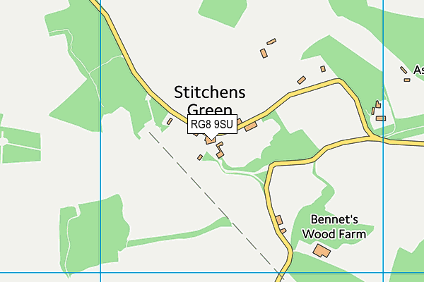 RG8 9SU map - OS VectorMap District (Ordnance Survey) RG8 9SU map - OS VectorMap District (Ordnance Survey)