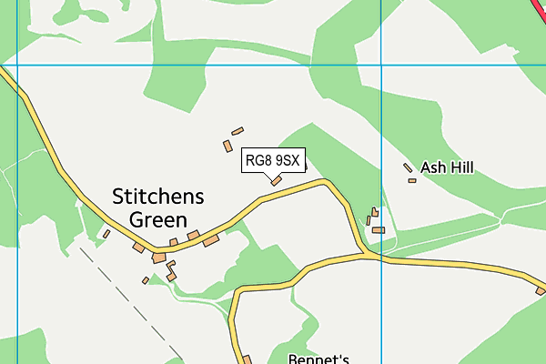 RG8 9SX map - OS VectorMap District (Ordnance Survey) RG8 9SX map - OS VectorMap District (Ordnance Survey)