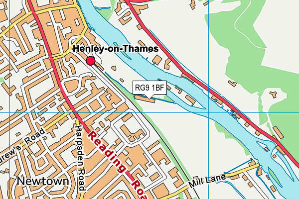 RG9 1BF map - OS VectorMap District (Ordnance Survey) RG9 1BF map - OS VectorMap District (Ordnance Survey)