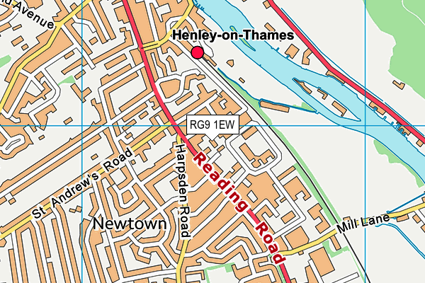 RG9 1EW map - OS VectorMap District (Ordnance Survey) RG9 1EW map - OS VectorMap District (Ordnance Survey)