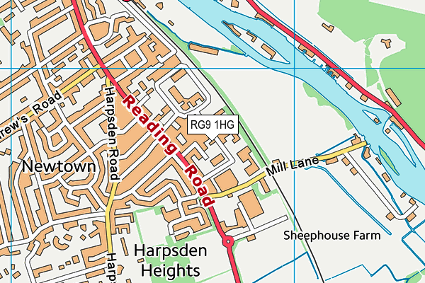 RG9 1HG map - OS VectorMap District (Ordnance Survey) RG9 1HG map - OS VectorMap District (Ordnance Survey)