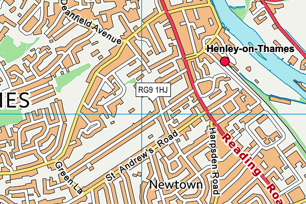 RG9 1HJ map - OS VectorMap District (Ordnance Survey) RG9 1HJ map - OS VectorMap District (Ordnance Survey)