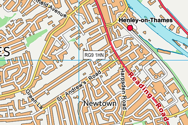 RG9 1HN map - OS VectorMap District (Ordnance Survey) RG9 1HN map - OS VectorMap District (Ordnance Survey)