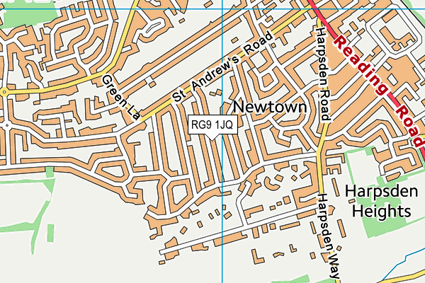 RG9 1JQ map - OS VectorMap District (Ordnance Survey)