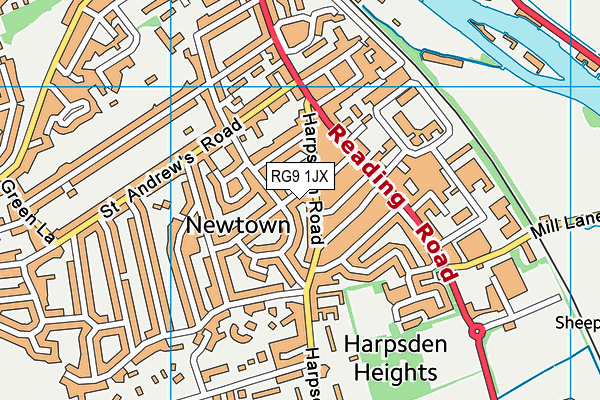 RG9 1JX map - OS VectorMap District (Ordnance Survey) RG9 1JX map - OS VectorMap District (Ordnance Survey)
