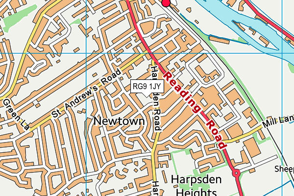 RG9 1JY map - OS VectorMap District (Ordnance Survey) RG9 1JY map - OS VectorMap District (Ordnance Survey)