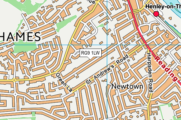 RG9 1LW map - OS VectorMap District (Ordnance Survey) RG9 1LW map - OS VectorMap District (Ordnance Survey)