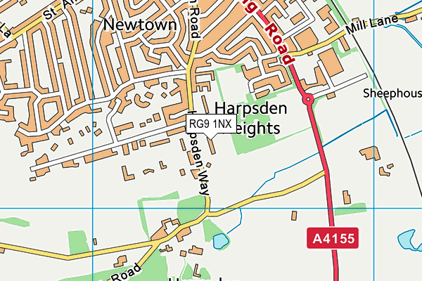 RG9 1NX map - OS VectorMap District (Ordnance Survey) RG9 1NX map - OS VectorMap District (Ordnance Survey)