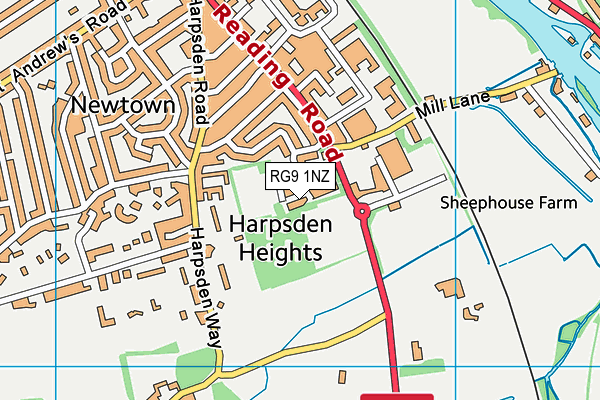 RG9 1NZ map - OS VectorMap District (Ordnance Survey) RG9 1NZ map - OS VectorMap District (Ordnance Survey)