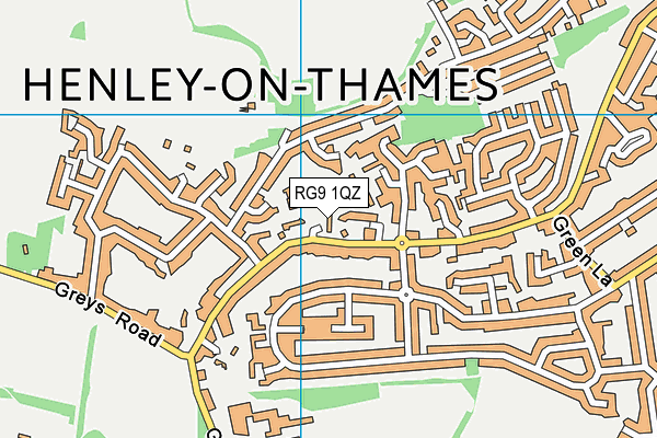 RG9 1QZ map - OS VectorMap District (Ordnance Survey)