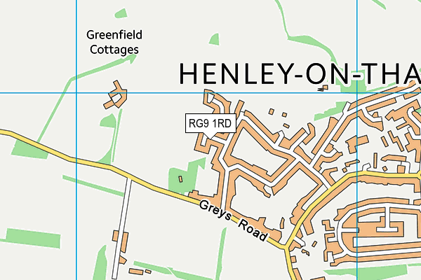 RG9 1RD map - OS VectorMap District (Ordnance Survey)