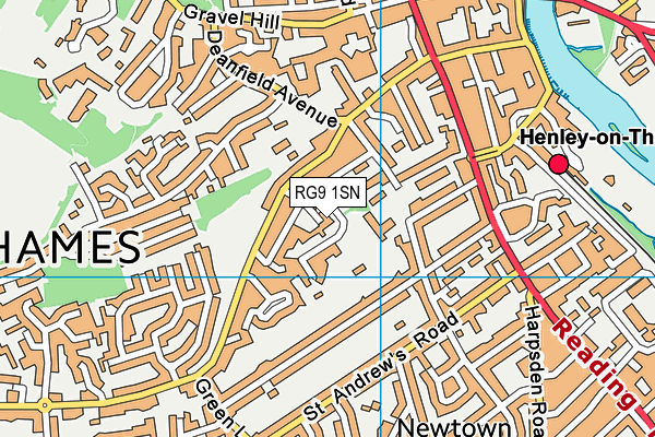 RG9 1SN map - OS VectorMap District (Ordnance Survey) RG9 1SN map - OS VectorMap District (Ordnance Survey)