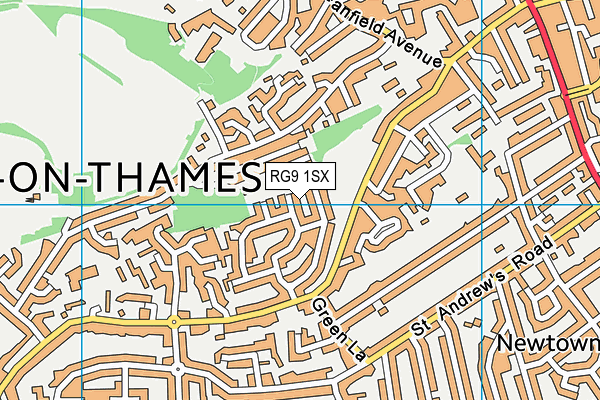 RG9 1SX map - OS VectorMap District (Ordnance Survey) RG9 1SX map - OS VectorMap District (Ordnance Survey)