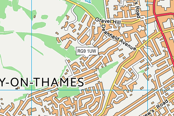 RG9 1UW map - OS VectorMap District (Ordnance Survey) RG9 1UW map - OS VectorMap District (Ordnance Survey)