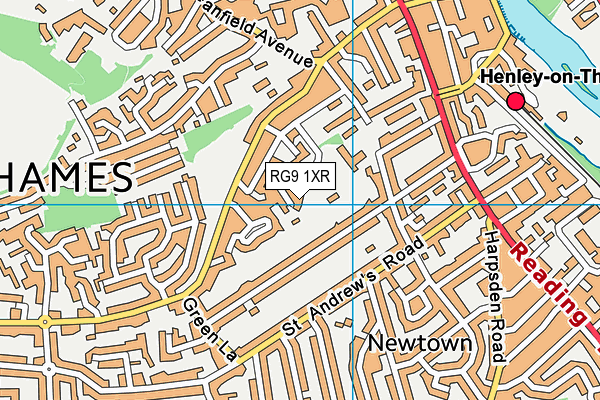 RG9 1XR map - OS VectorMap District (Ordnance Survey) RG9 1XR map - OS VectorMap District (Ordnance Survey)