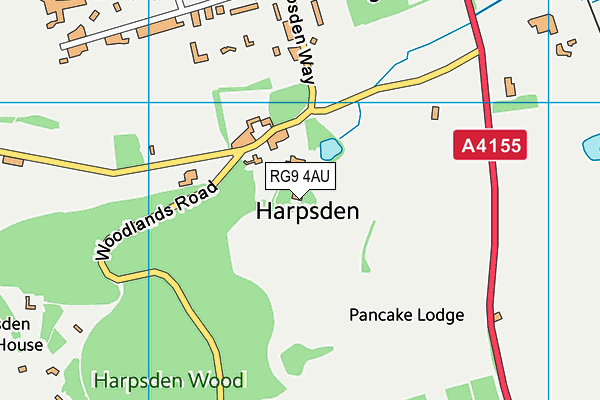 RG9 4AU map - OS VectorMap District (Ordnance Survey) RG9 4AU map - OS VectorMap District (Ordnance Survey)