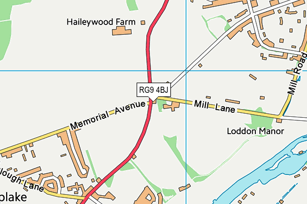 RG9 4BJ map - OS VectorMap District (Ordnance Survey) RG9 4BJ map - OS VectorMap District (Ordnance Survey)