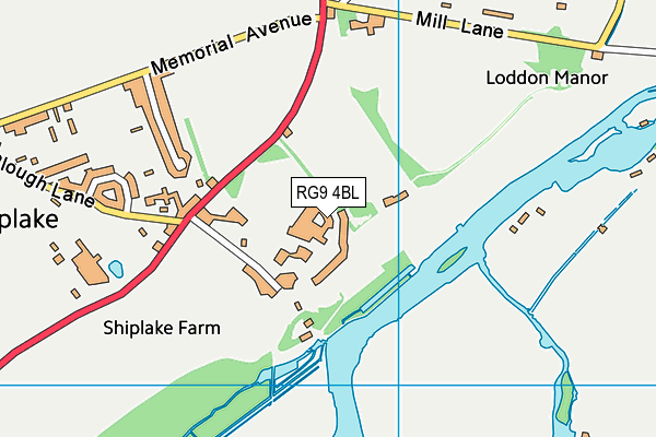 RG9 4BL map - OS VectorMap District (Ordnance Survey) RG9 4BL map - OS VectorMap District (Ordnance Survey)