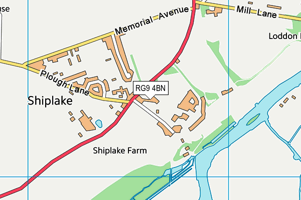 RG9 4BN map - OS VectorMap District (Ordnance Survey) RG9 4BN map - OS VectorMap District (Ordnance Survey)
