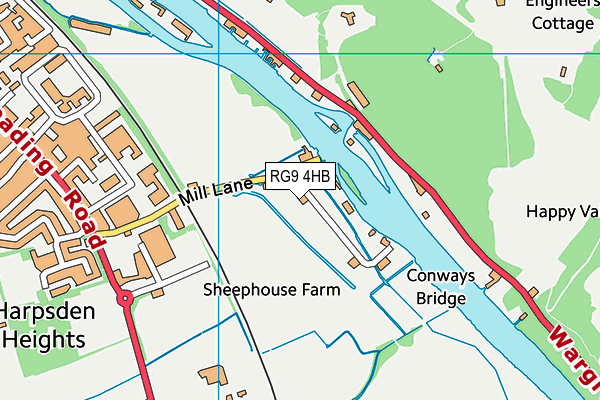 RG9 4HB map - OS VectorMap District (Ordnance Survey) RG9 4HB map - OS VectorMap District (Ordnance Survey)