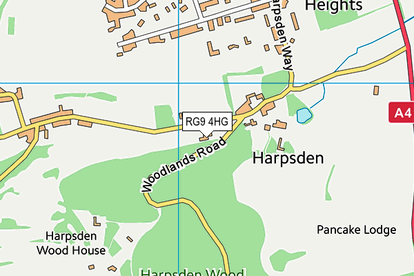 RG9 4HG map - OS VectorMap District (Ordnance Survey) RG9 4HG map - OS VectorMap District (Ordnance Survey)
