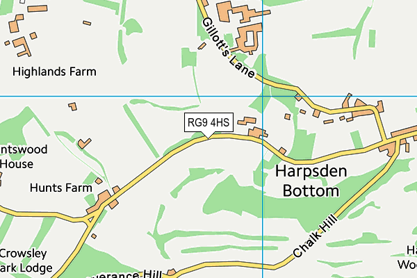RG9 4HS map - OS VectorMap District (Ordnance Survey)