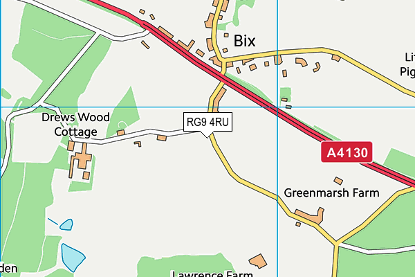 RG9 4RU map - OS VectorMap District (Ordnance Survey)