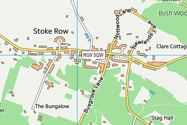 RG9 5QW map - OS VectorMap District (Ordnance Survey)