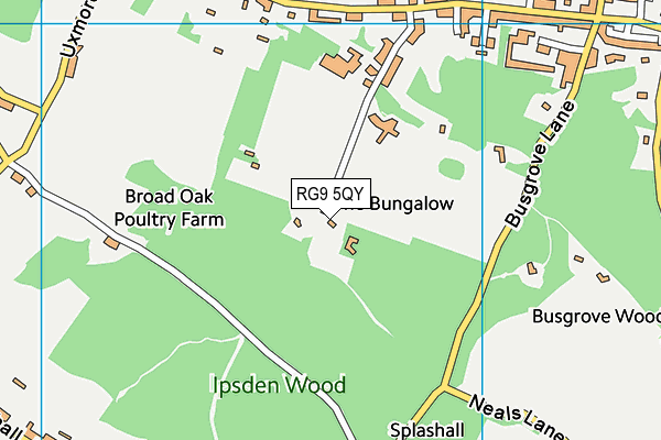 RG9 5QY map - OS VectorMap District (Ordnance Survey)