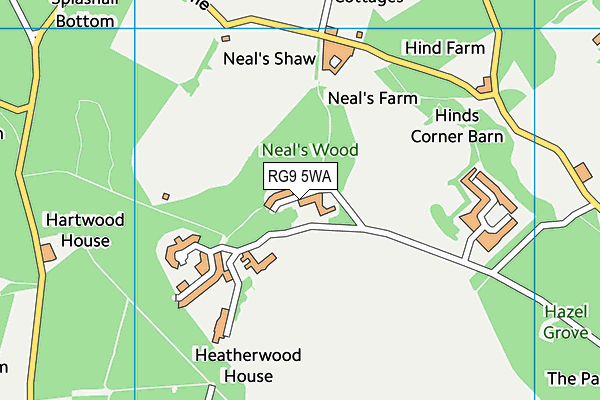RG9 5WA map - OS VectorMap District (Ordnance Survey)